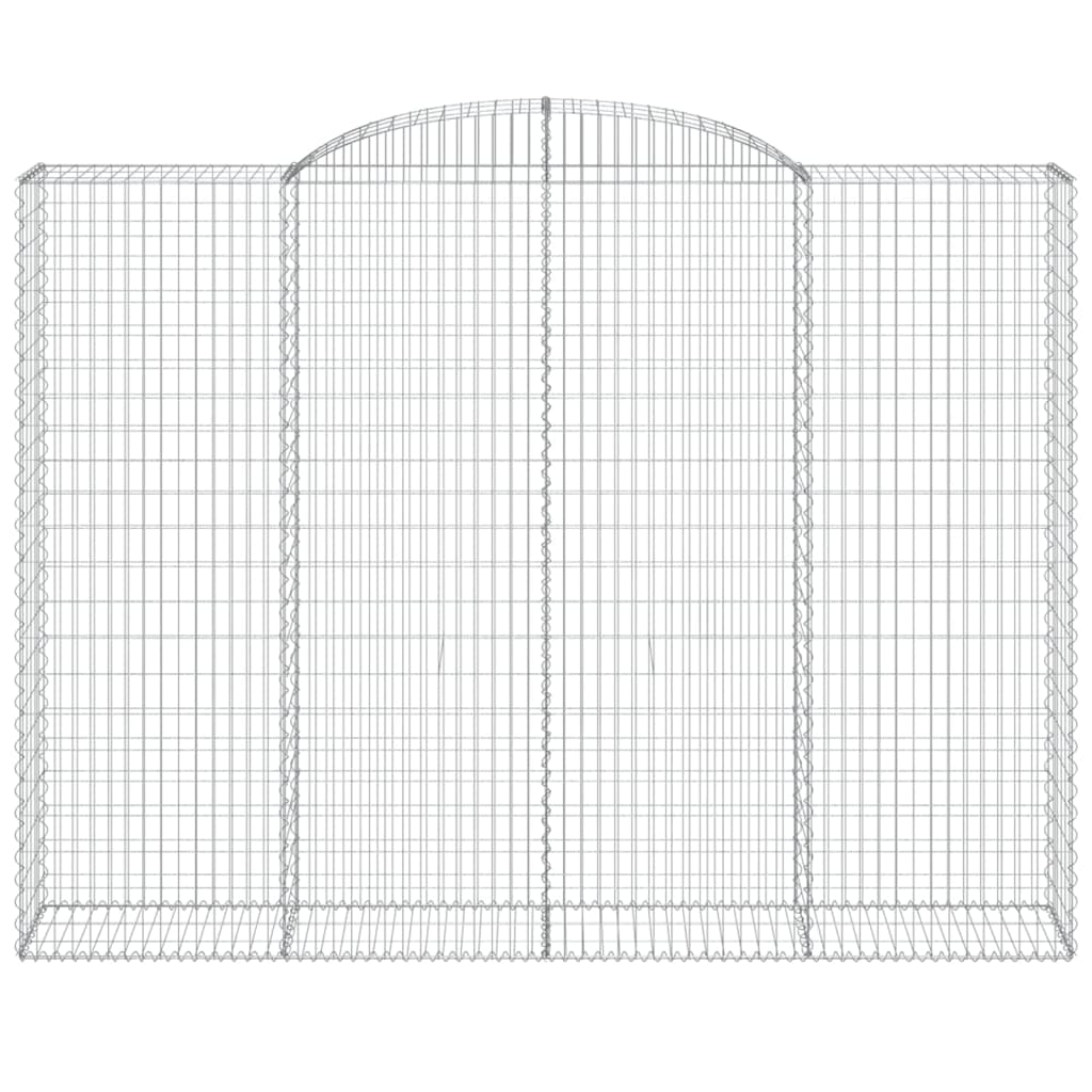 Arched Gabion Basket 300x50x220/240 cm Galvanised Iron