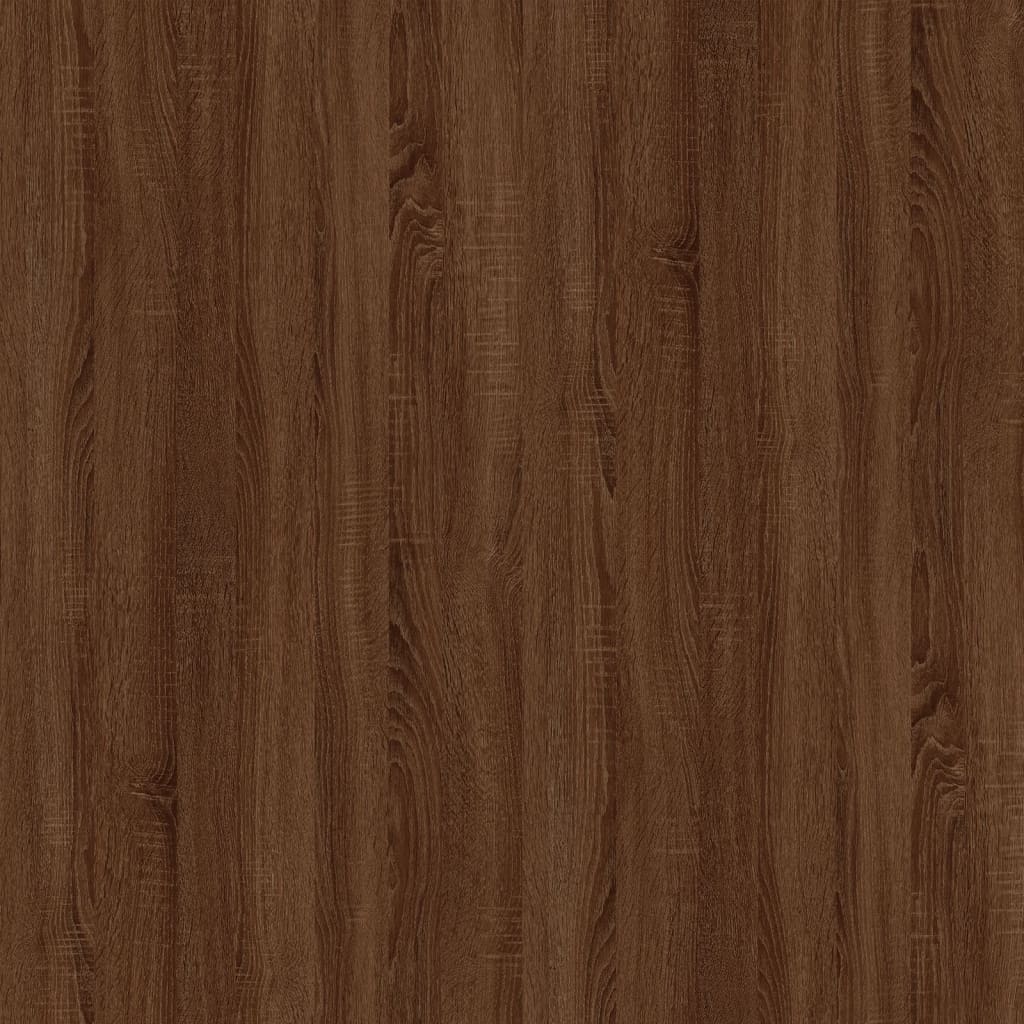 Bedside Table Brown Oak 57x55x36 cm Engineered Wood