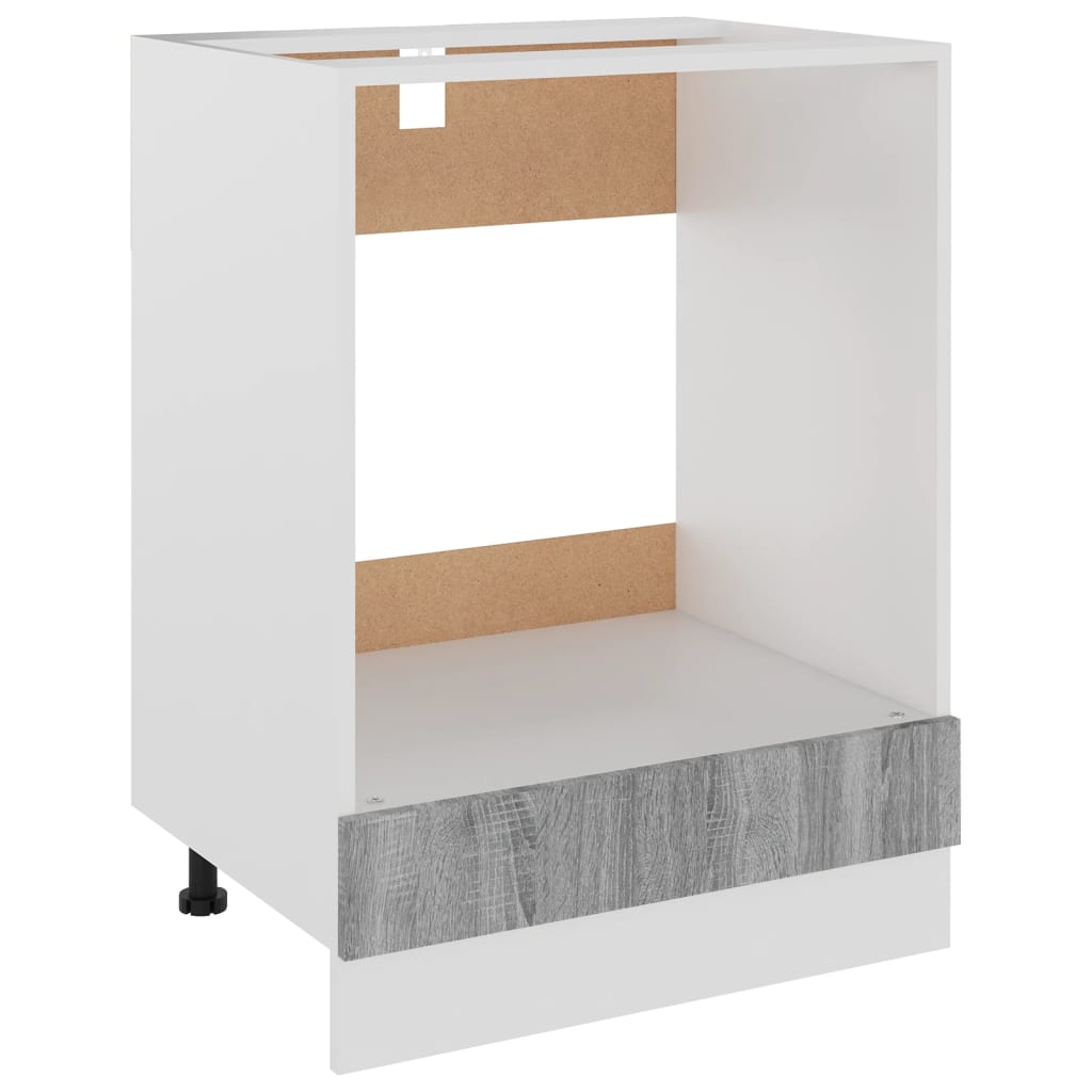 Oven Cabinet Lyon Grey Sonoma 60x46x81.5 cm Engineered Wood