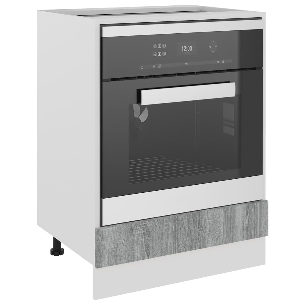 Oven Cabinet Lyon Grey Sonoma 60x46x81.5 cm Engineered Wood