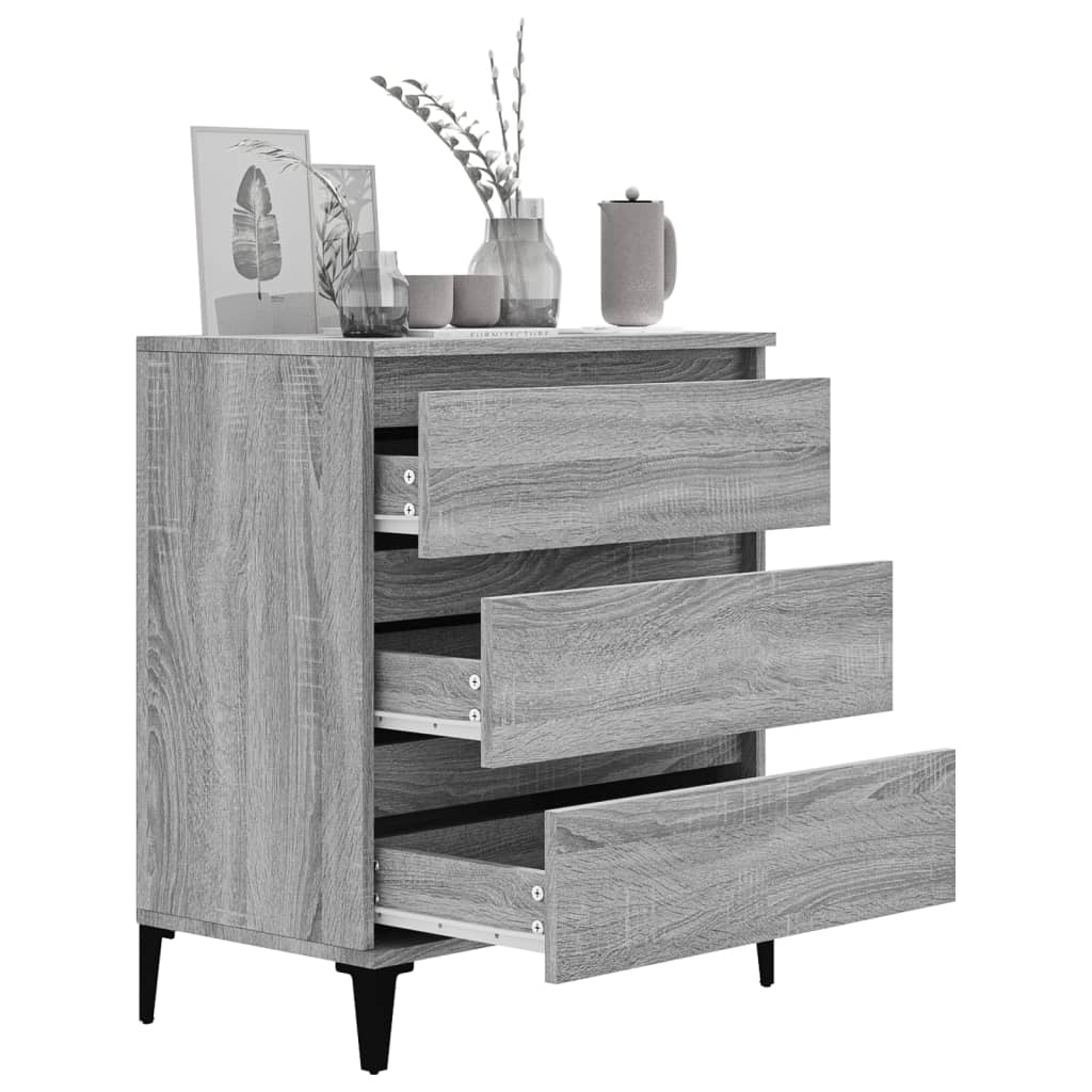 Sideboard Grey Sonoma 60x35x70 cm Engineered Wood