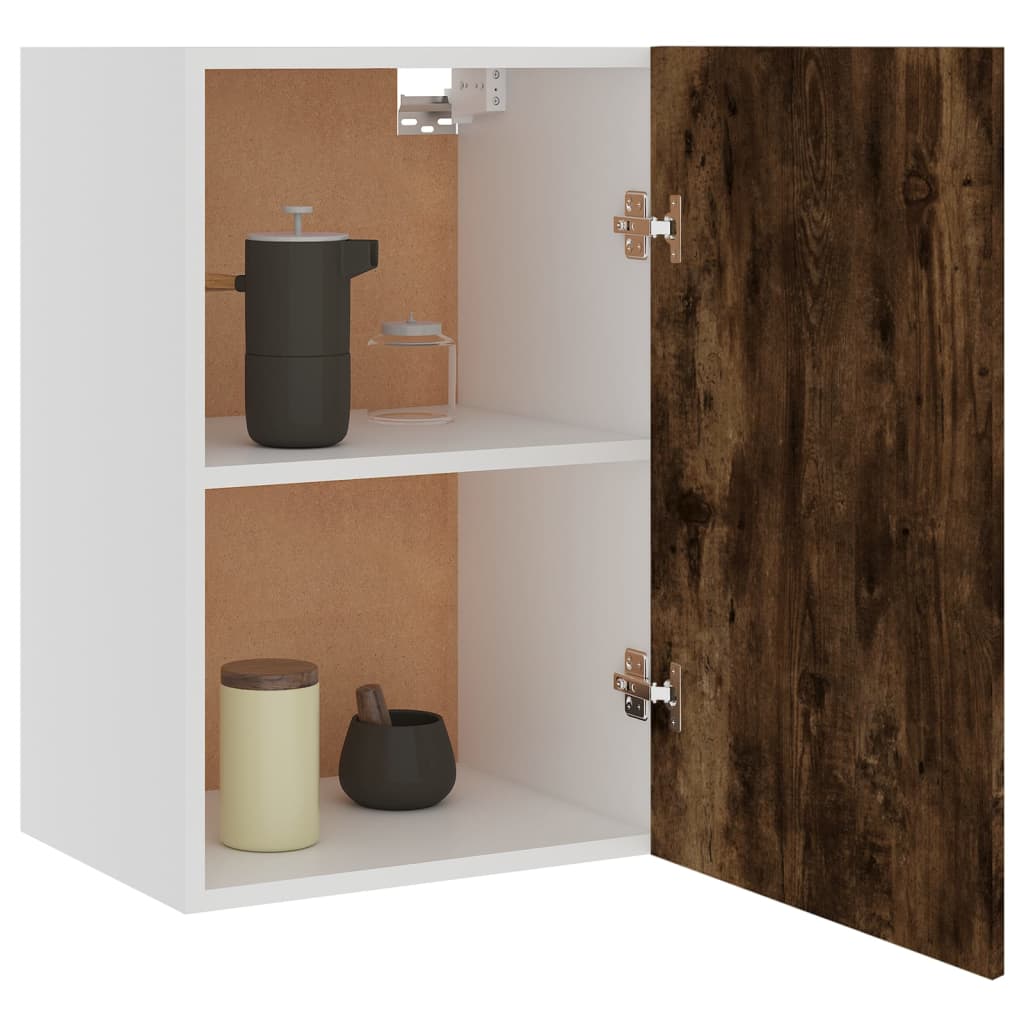 Hanging Cabinet Lyon Smoked Oak 39.5x31x60 cm Engineered Wood