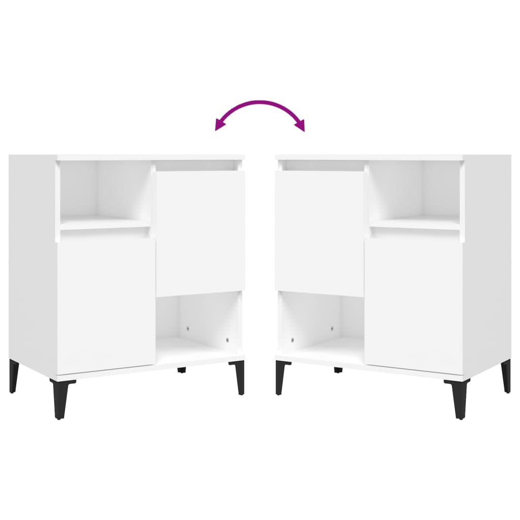 Sideboard White 60x35x70 cm Engineered Wood