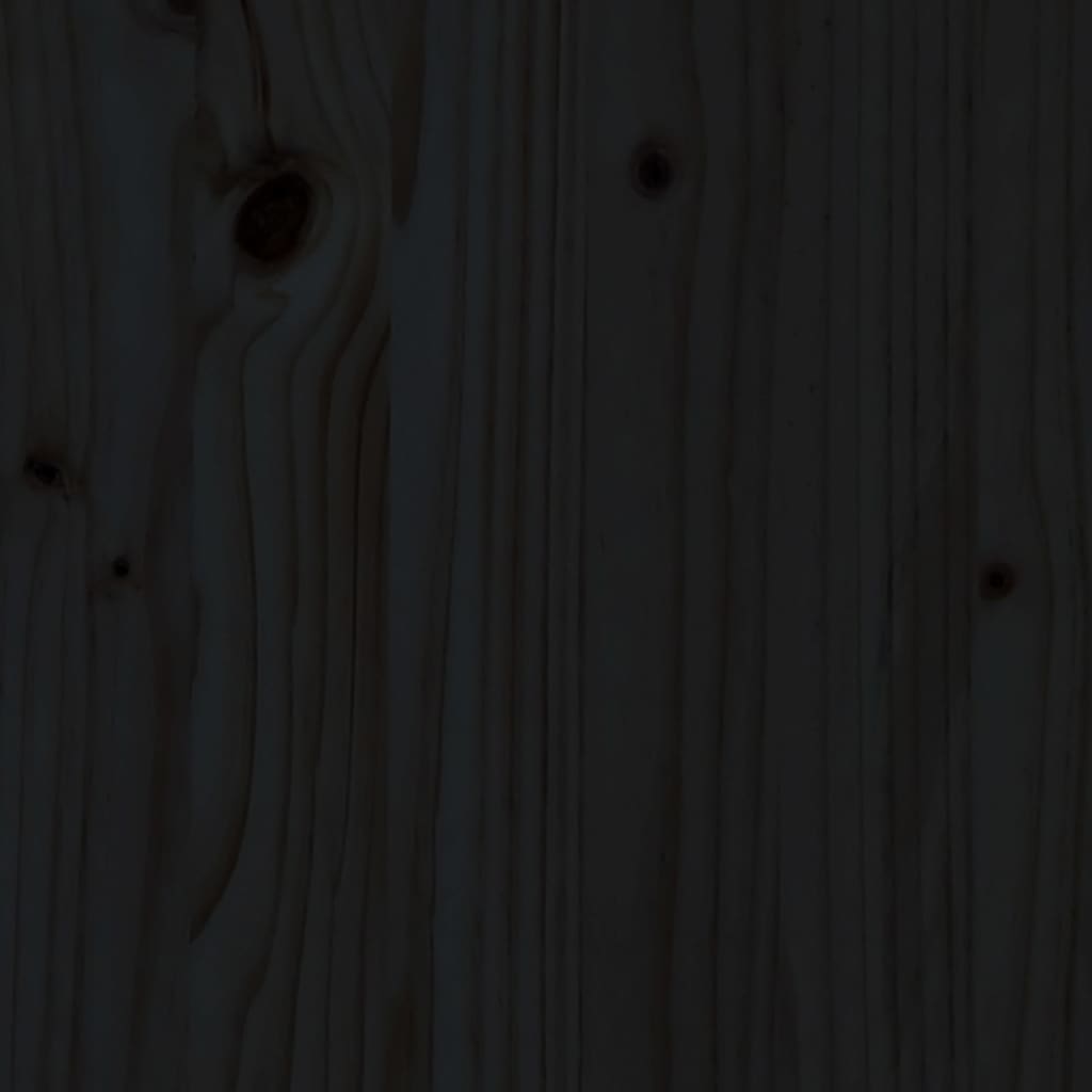 Garden Planter Black 62x50x57 cm Solid Wood Pine