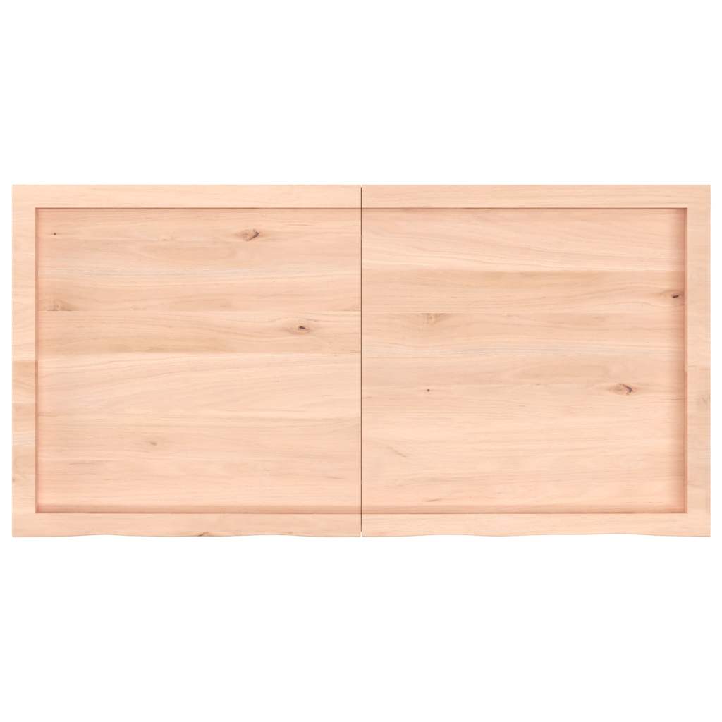 Wall Shelf 120x60x(2-4) cm Untreated Solid Wood Oak
