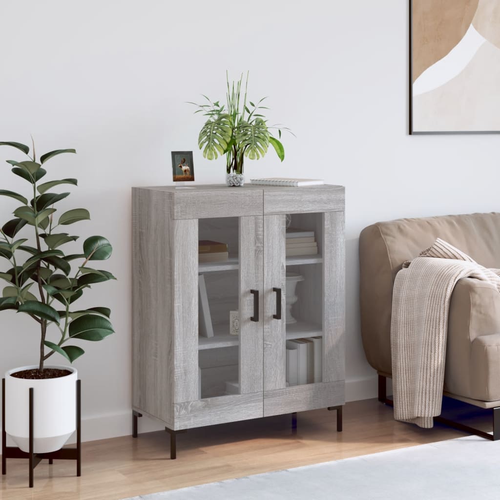 Sideboard Grey Sonoma 69.5x34x90 cm Engineered Wood