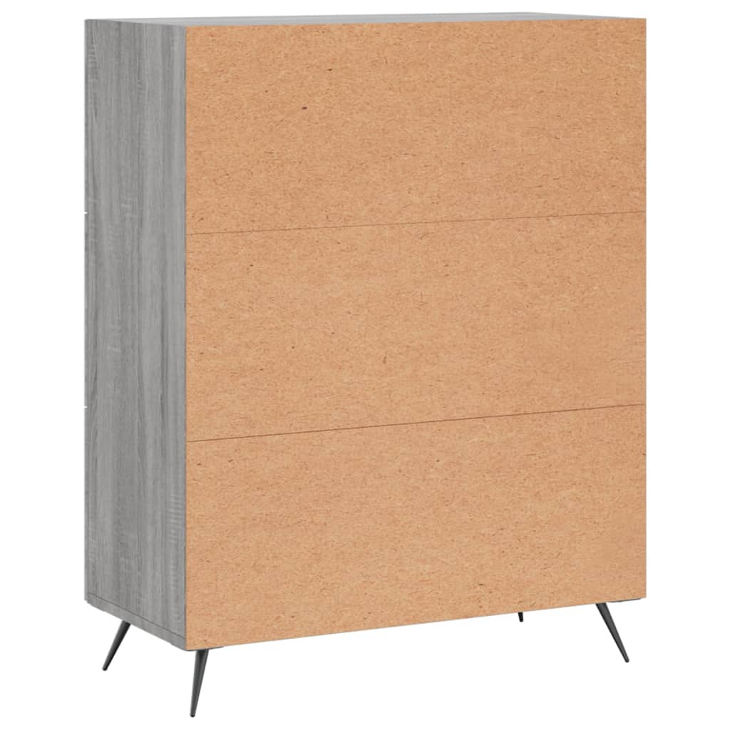 Sideboard Grey Sonoma 69.5x34x90 cm Engineered Wood