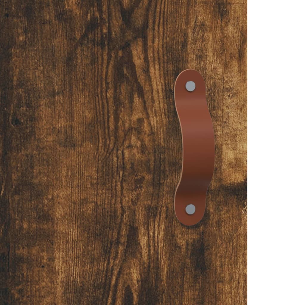 Sideboard Smoked Oak 69.5x34x90 cm Engineered Wood