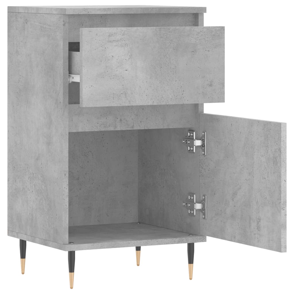 Sideboards 2 pcs Concrete Grey 40x35x70 cm Engineered Wood