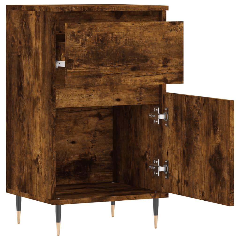 Sideboards 2 pcs Smoked Oak 40x35x70 cm Engineered Wood