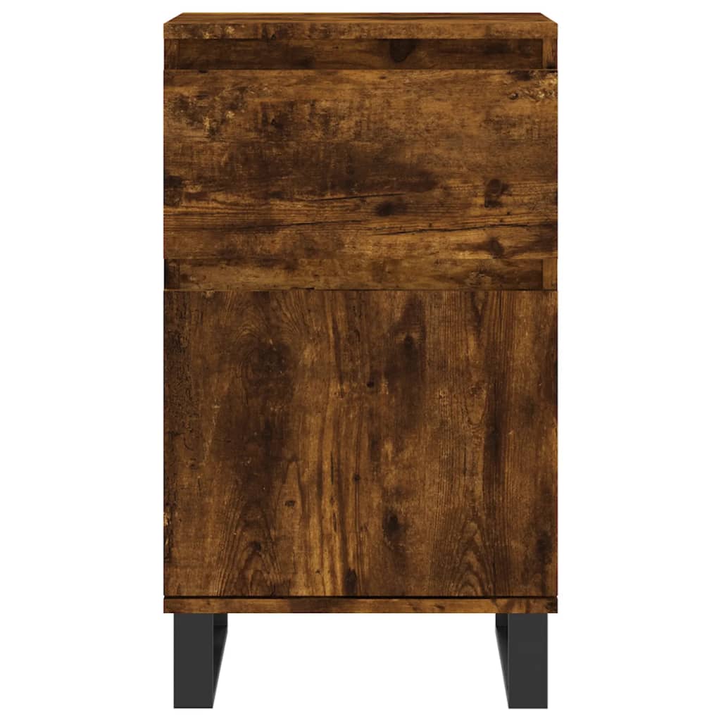Sideboards 2 pcs Smoked Oak 40x35x70 cm Engineered Wood