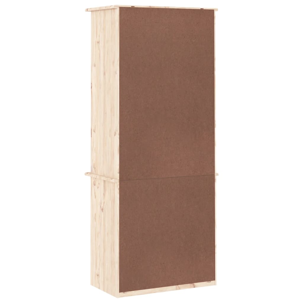 Bookcase with Drawers ALTA 60x35x142 cm Solid Wood Pine