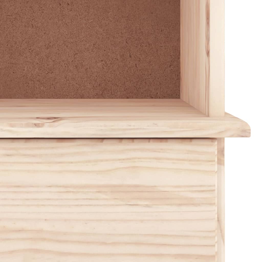 Bookcase with Drawers ALTA 60x35x142 cm Solid Wood Pine