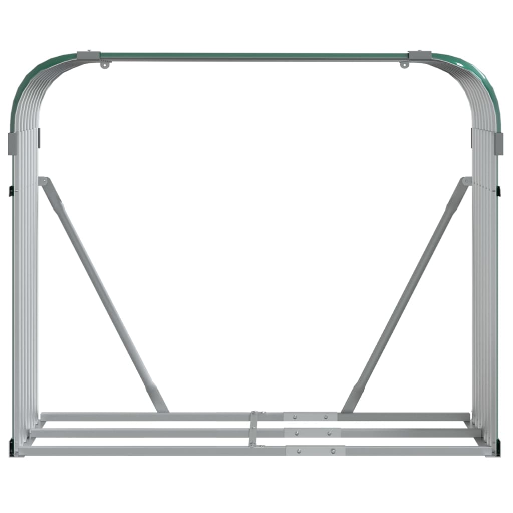 Log Holder Green 120x45x100 cm Galvanised Steel