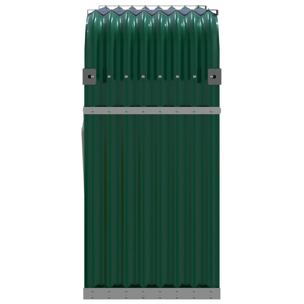 Log Holder Green 120x45x100 cm Galvanised Steel