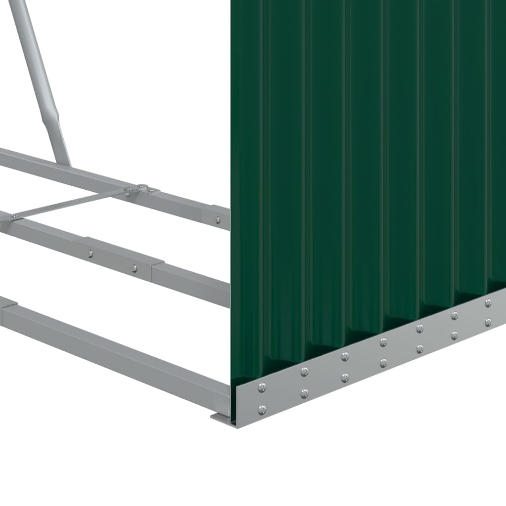 Log Holder Green 120x45x100 cm Galvanised Steel