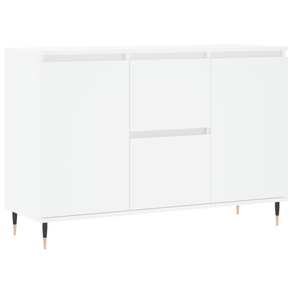 Sideboard White 101.5x35x70 cm Engineered Wood