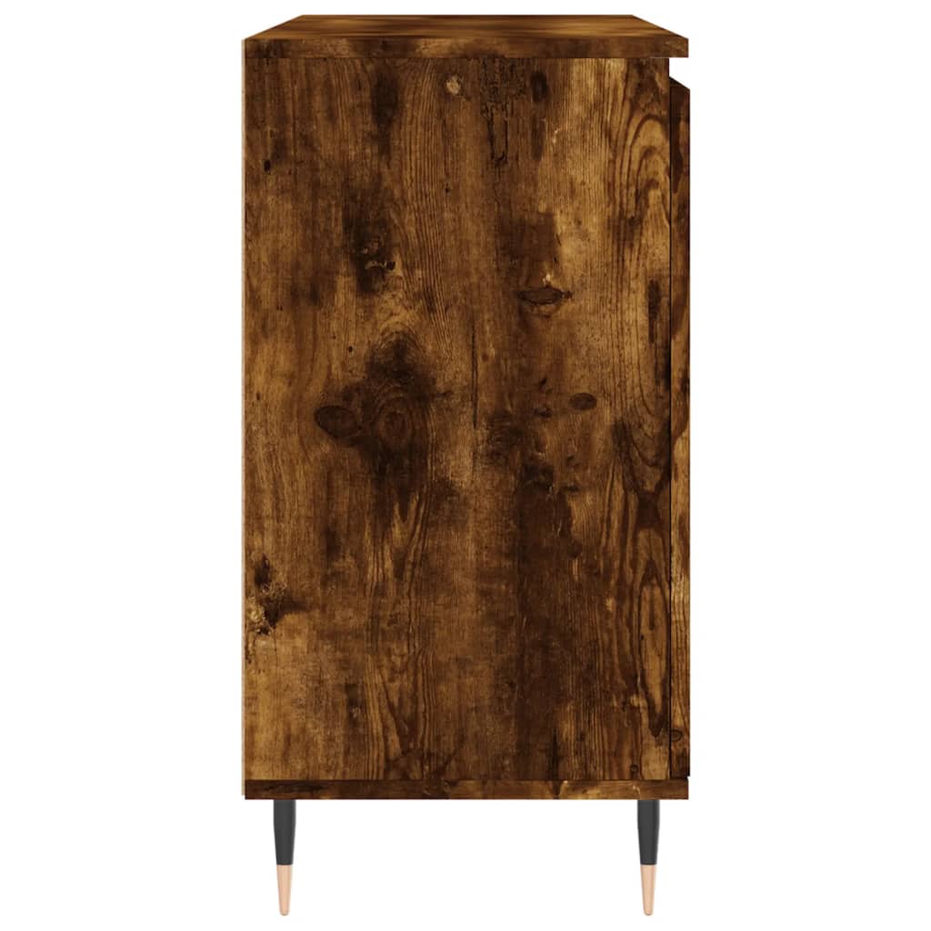 Sideboard Smoked Oak 101.5x35x70 cm Engineered Wood