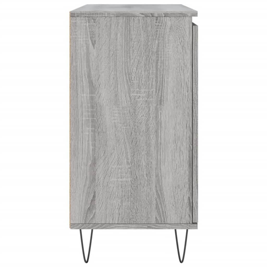 Sideboard Grey Sonoma 101.5x35x70 cm Engineered Wood