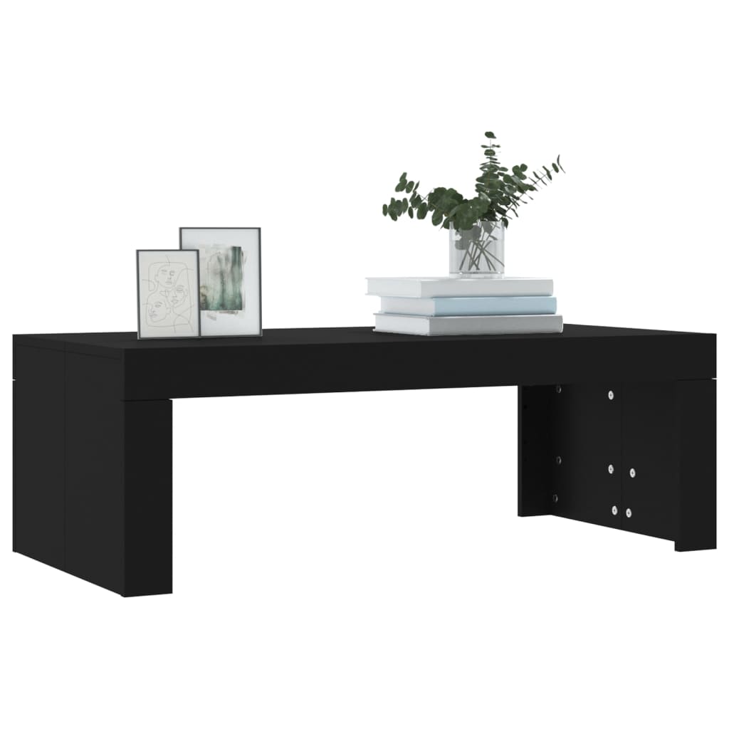 Coffee Table Black 102x50x36 cm Engineered Wood