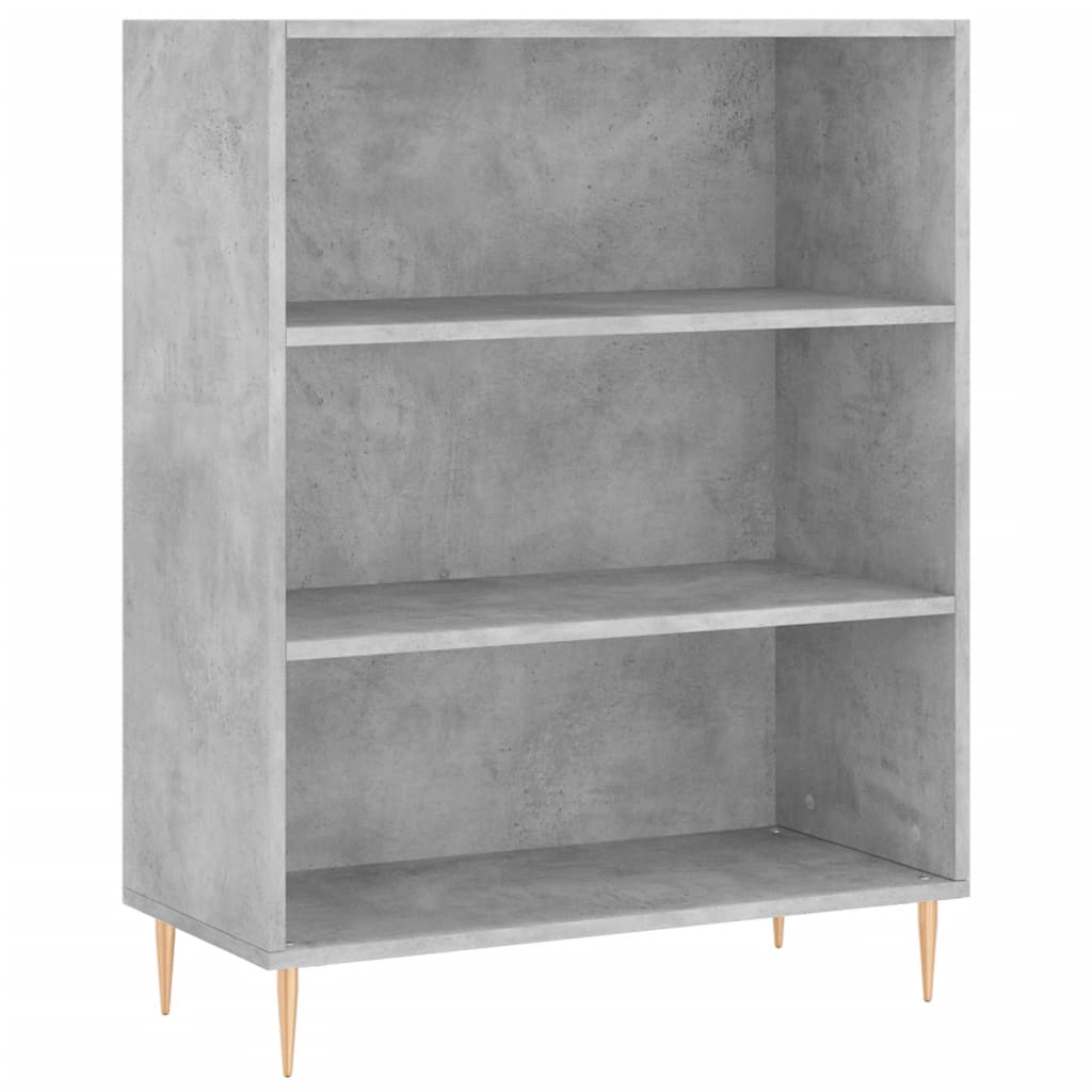Highboard Concrete Grey 69.5x32.5x180 cm Engineered Wood