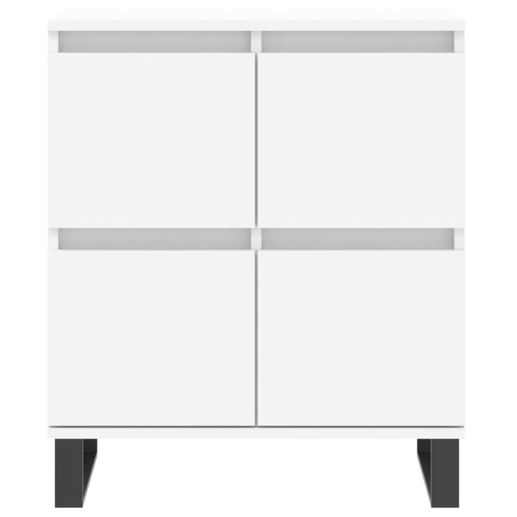 Sideboards 2 pcs White Engineered Wood