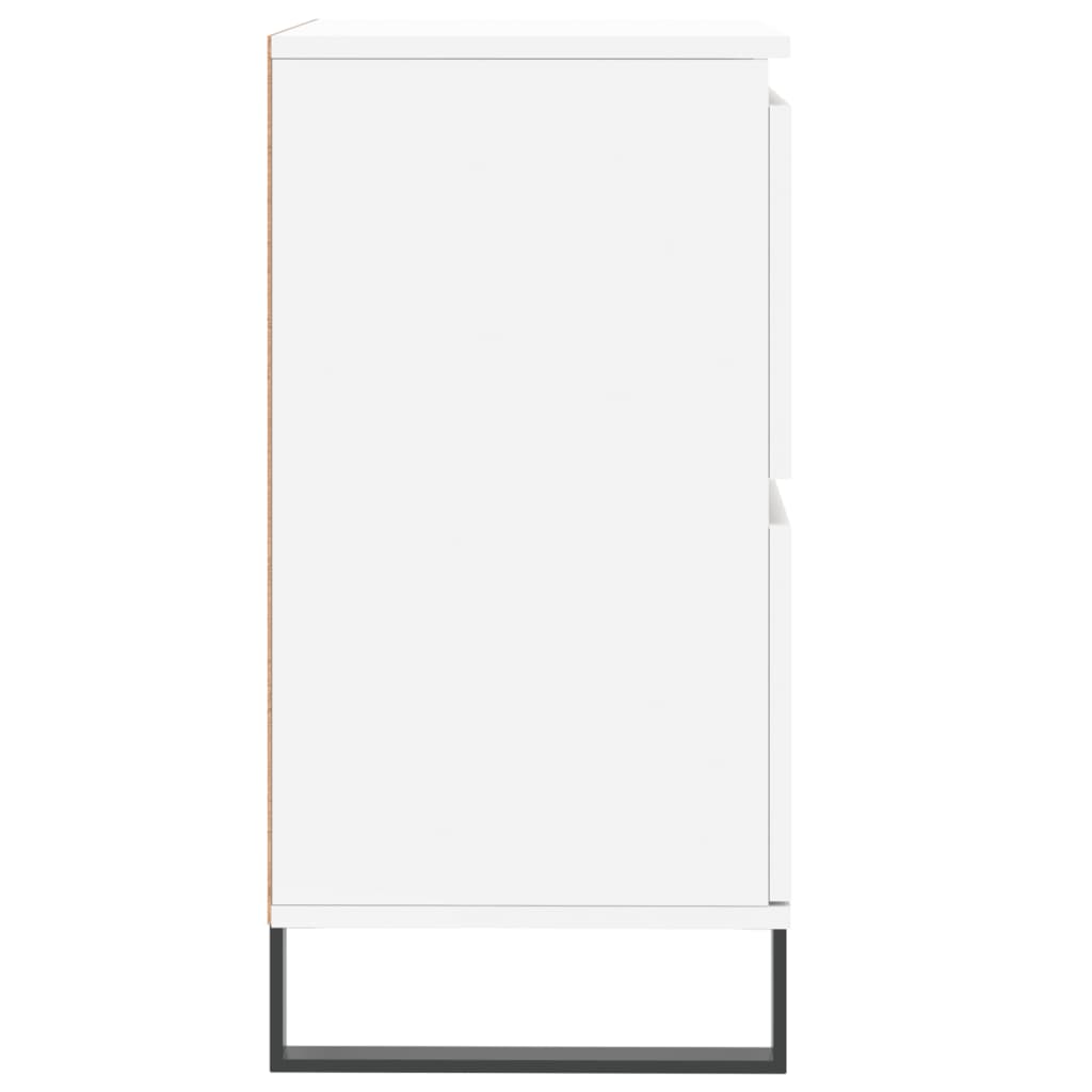 Sideboards 2 pcs White Engineered Wood