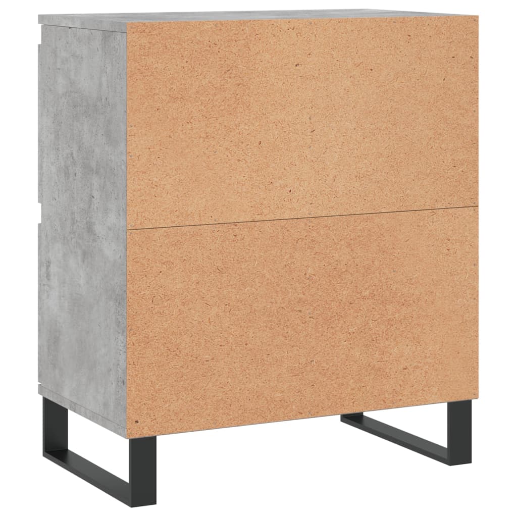 Sideboards 2 pcs Concrete Grey Engineered Wood