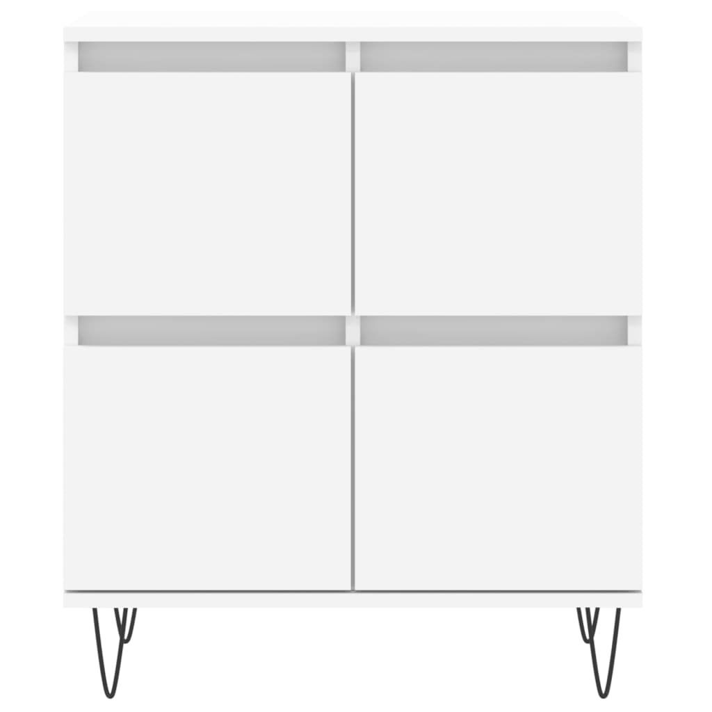 Sideboards 3 pcs White Engineered Wood