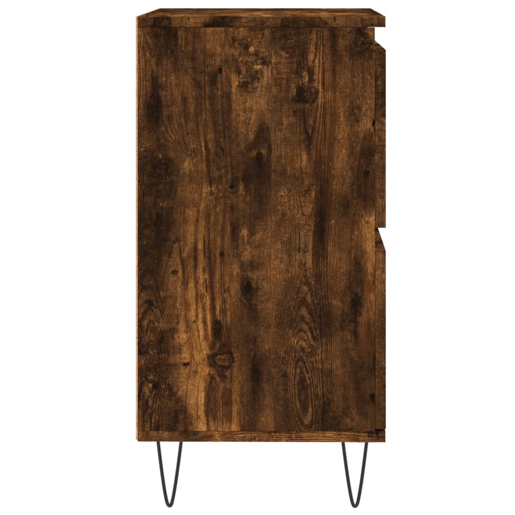 Sideboards 3 pcs Smoked Oak Engineered Wood