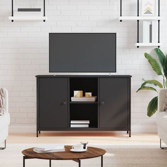TV Cabinet Black 100x35x65 cm Engineered Wood