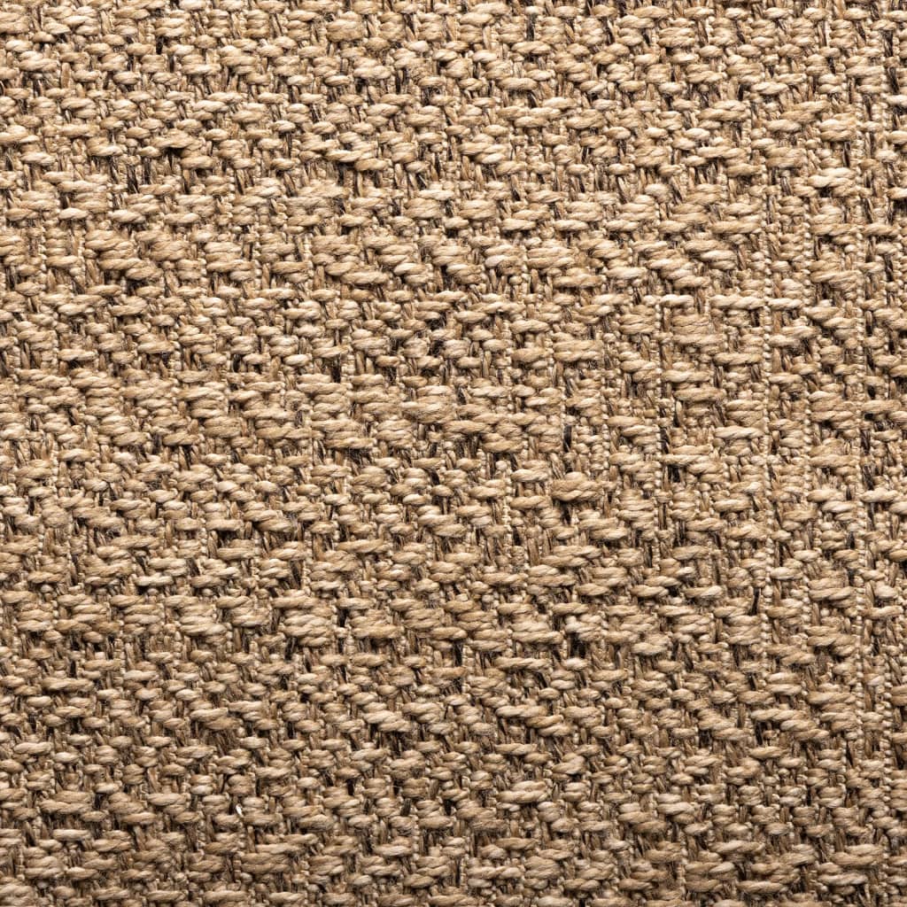 Rug ZIZUR 80x150 cm Jute Look Indoor and Outdoor