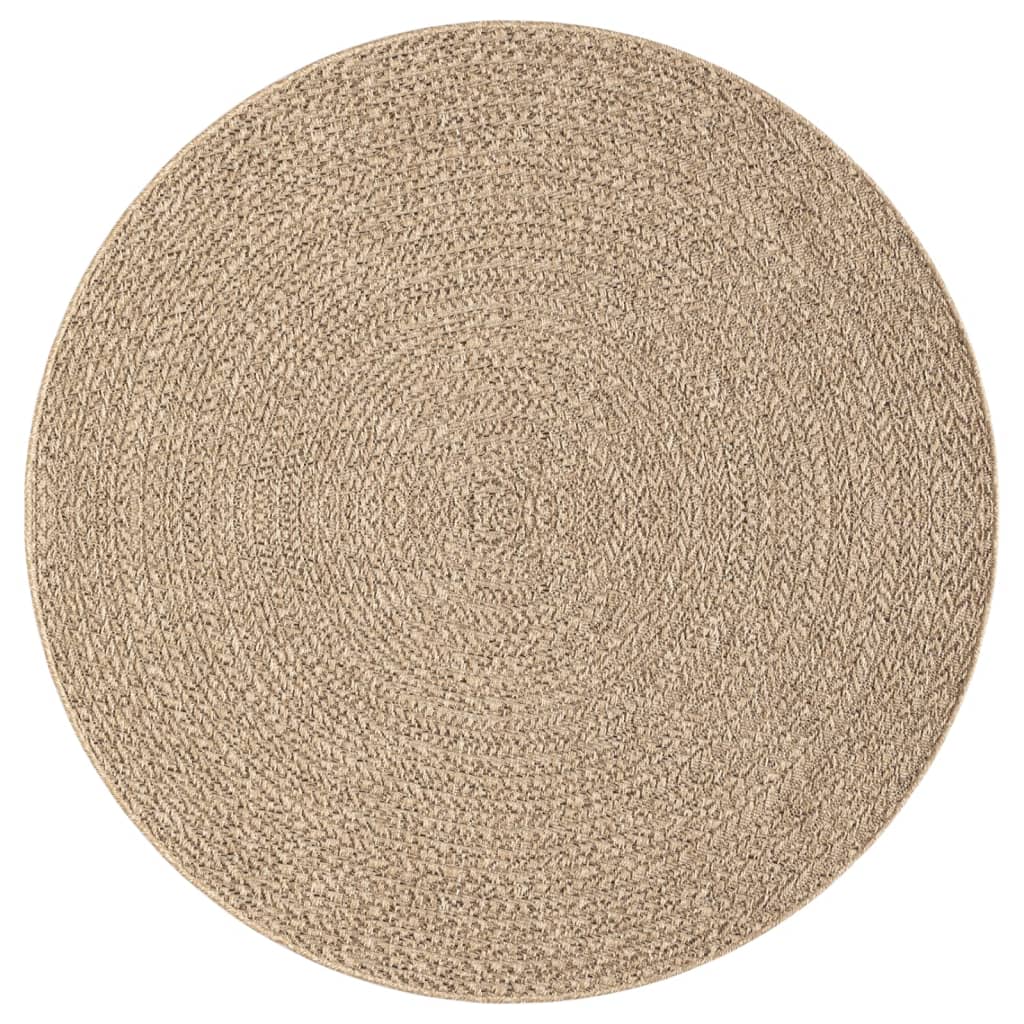 Rug ZIZUR 120 cm Jute Look Indoor and Outdoor