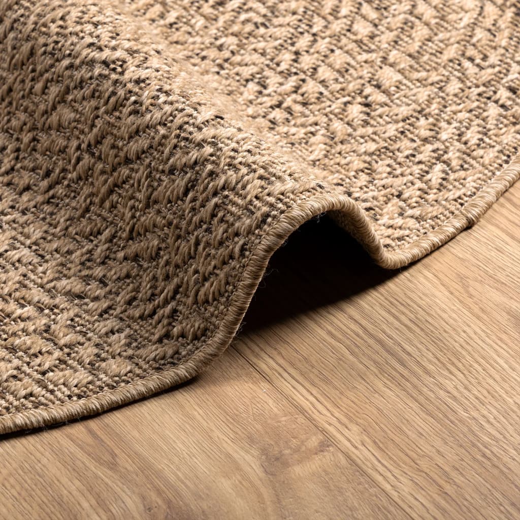 Rug ZIZUR 120 cm Jute Look Indoor and Outdoor
