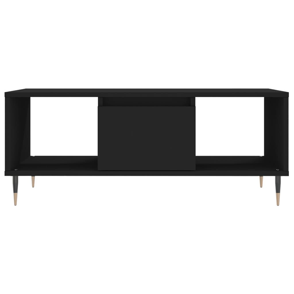 Coffee Table Black 90x50x36.5 cm Engineered Wood