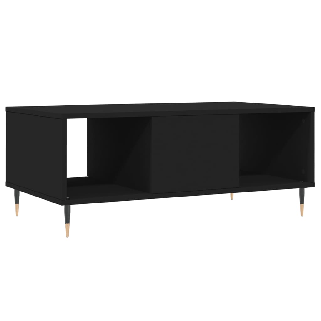 Coffee Table Black 90x50x36.5 cm Engineered Wood