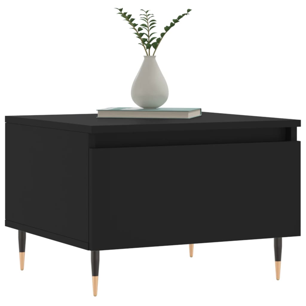 Coffee Tables 2 pcs Black 50x46x35 cm Engineered Wood