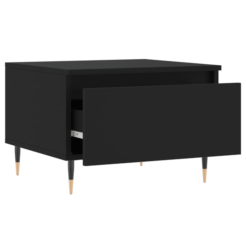 Coffee Tables 2 pcs Black 50x46x35 cm Engineered Wood