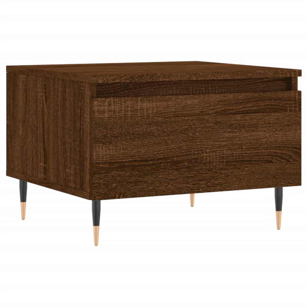 Coffee Table Brown Oak 50x46x35 cm Engineered Wood