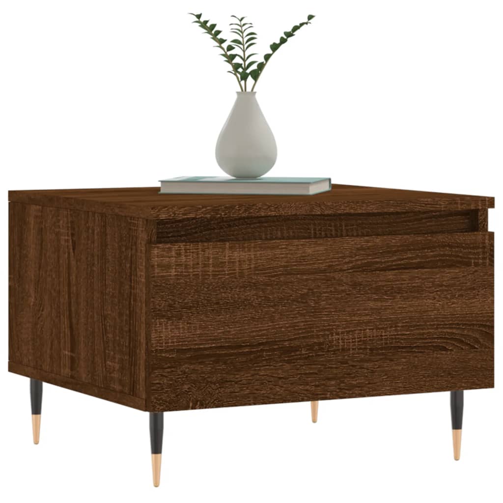 Coffee Table Brown Oak 50x46x35 cm Engineered Wood