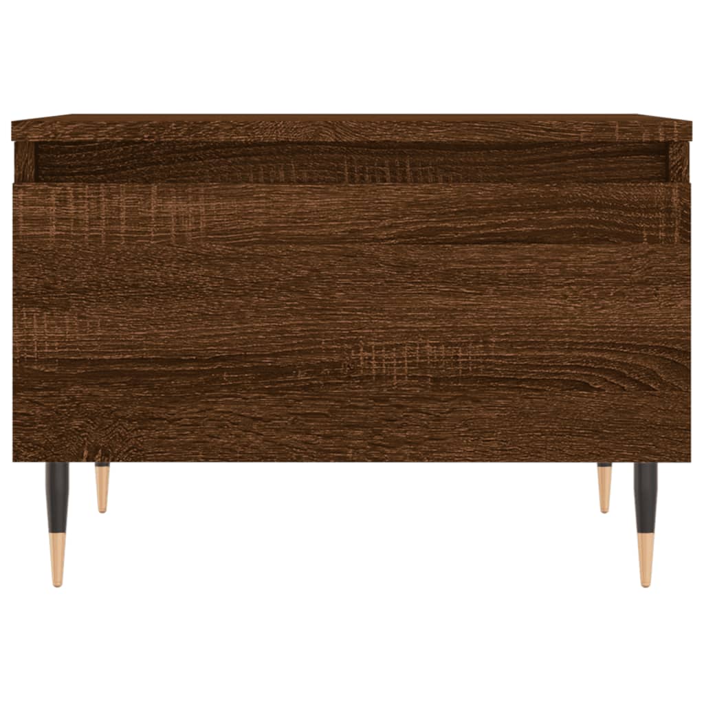 Coffee Table Brown Oak 50x46x35 cm Engineered Wood