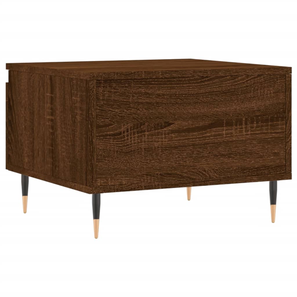 Coffee Table Brown Oak 50x46x35 cm Engineered Wood