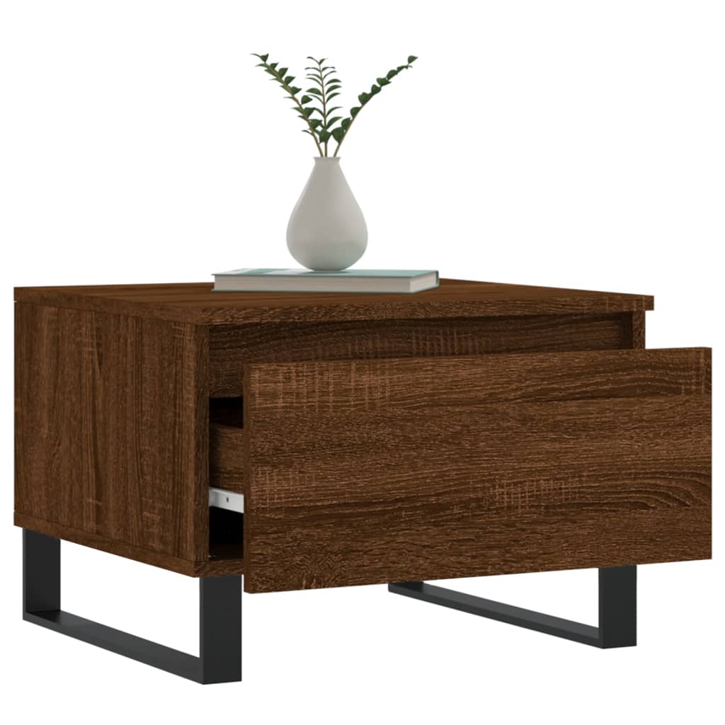 Coffee Tables 2 pcs Brown Oak 50x46x35 cm Engineered Wood