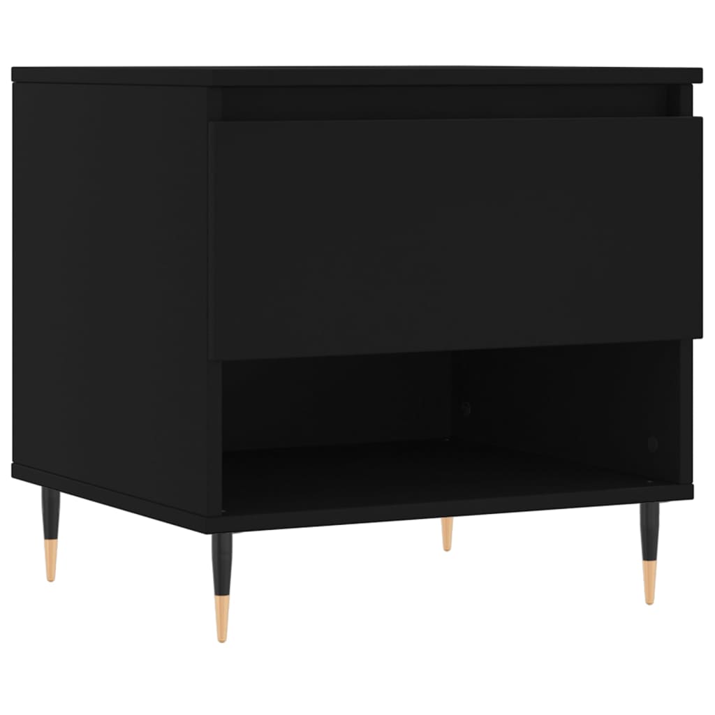 Coffee Table Black 50x46x50 cm Engineered Wood