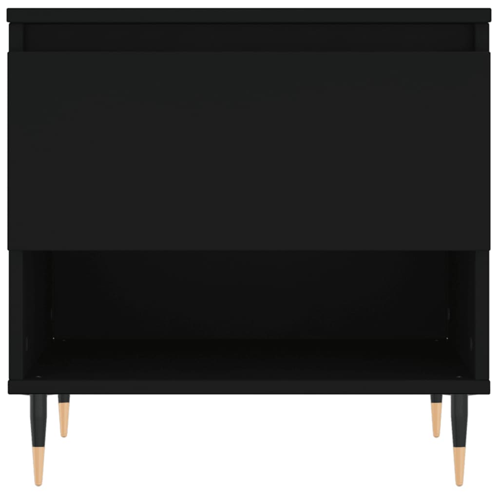 Coffee Table Black 50x46x50 cm Engineered Wood