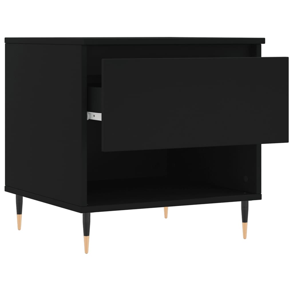 Coffee Table Black 50x46x50 cm Engineered Wood