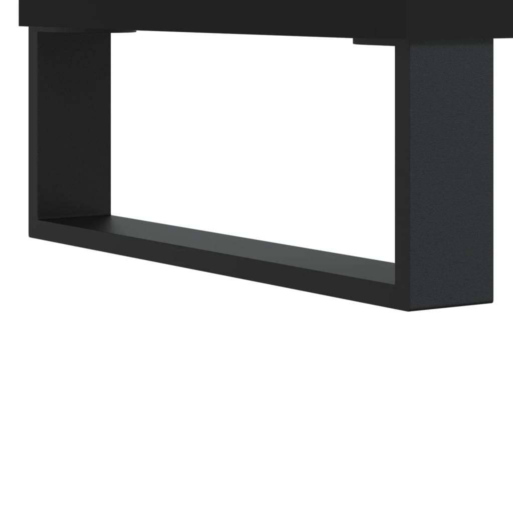 Coffee Tables 2 pcs Black 50x46x50 cm Engineered Wood