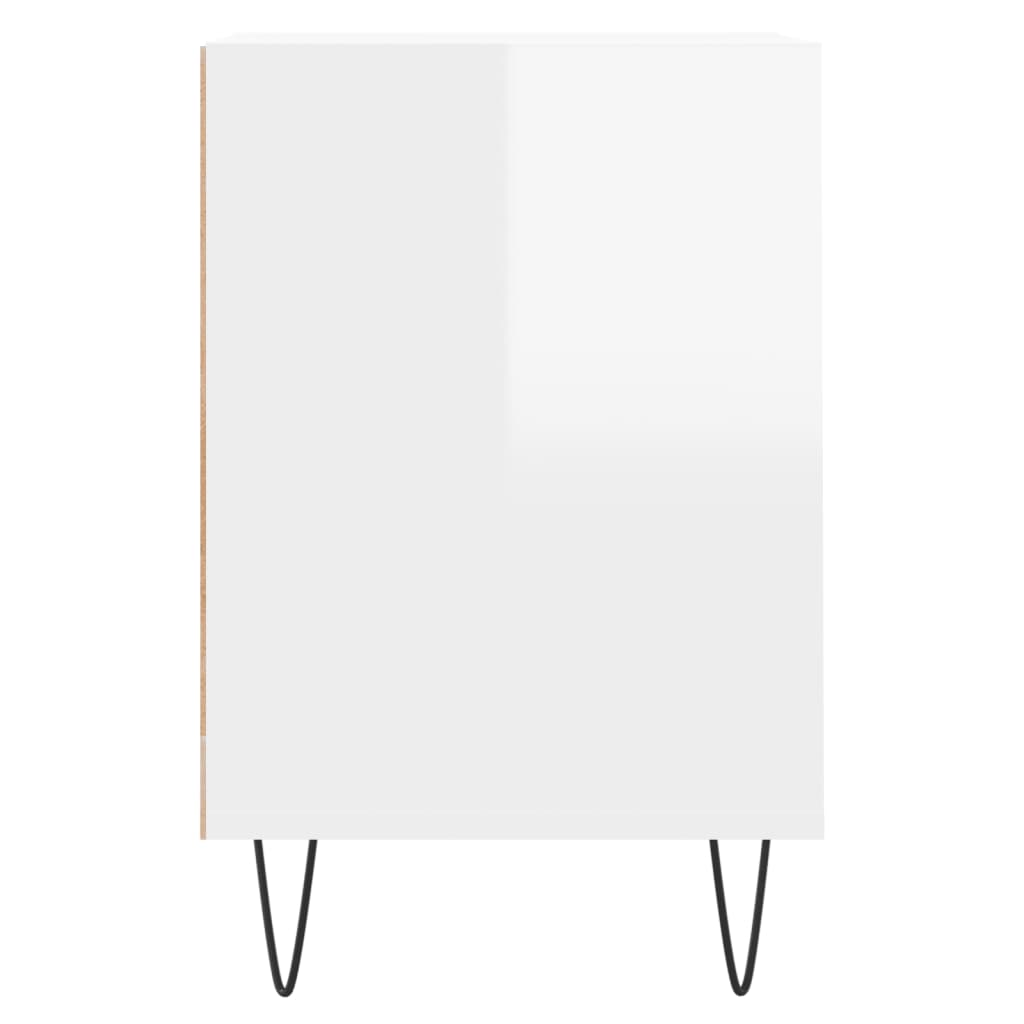 TV Cabinet High Gloss White 160x35x55 cm Engineered Wood