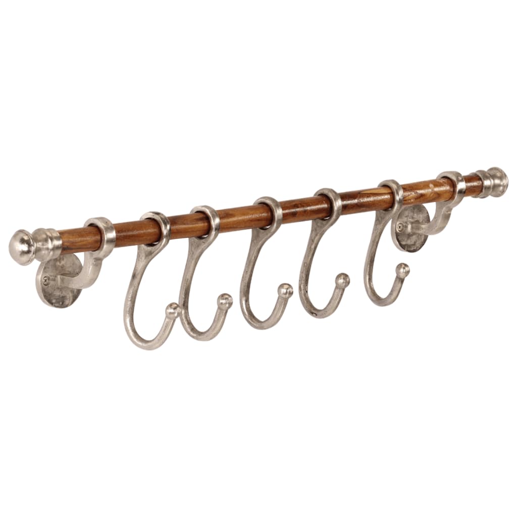 Coat Rack Wall Mounted 75x15 cm Aluminium