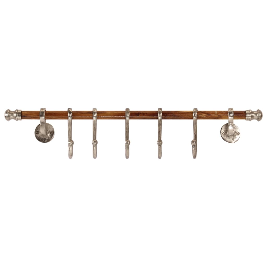 Coat Rack Wall Mounted 75x15 cm Aluminium